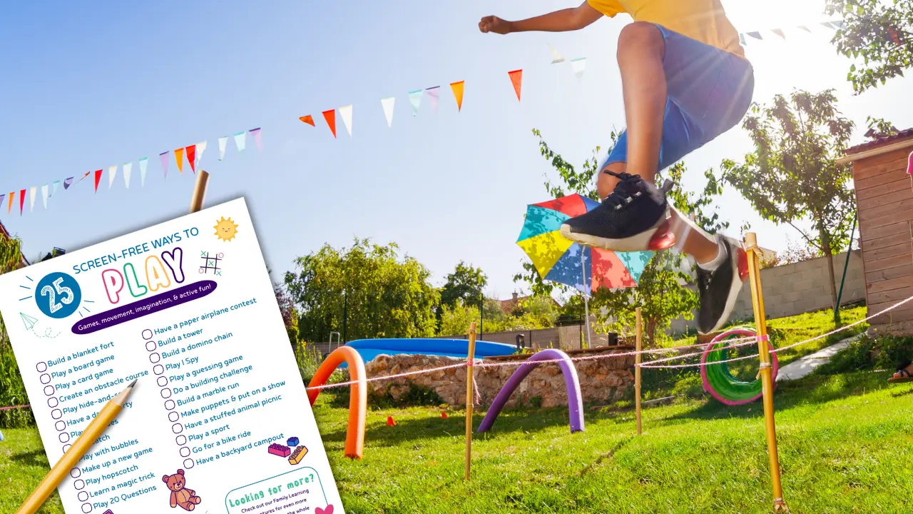 25 screen-free ways to create free printable for kids from that homeschool family