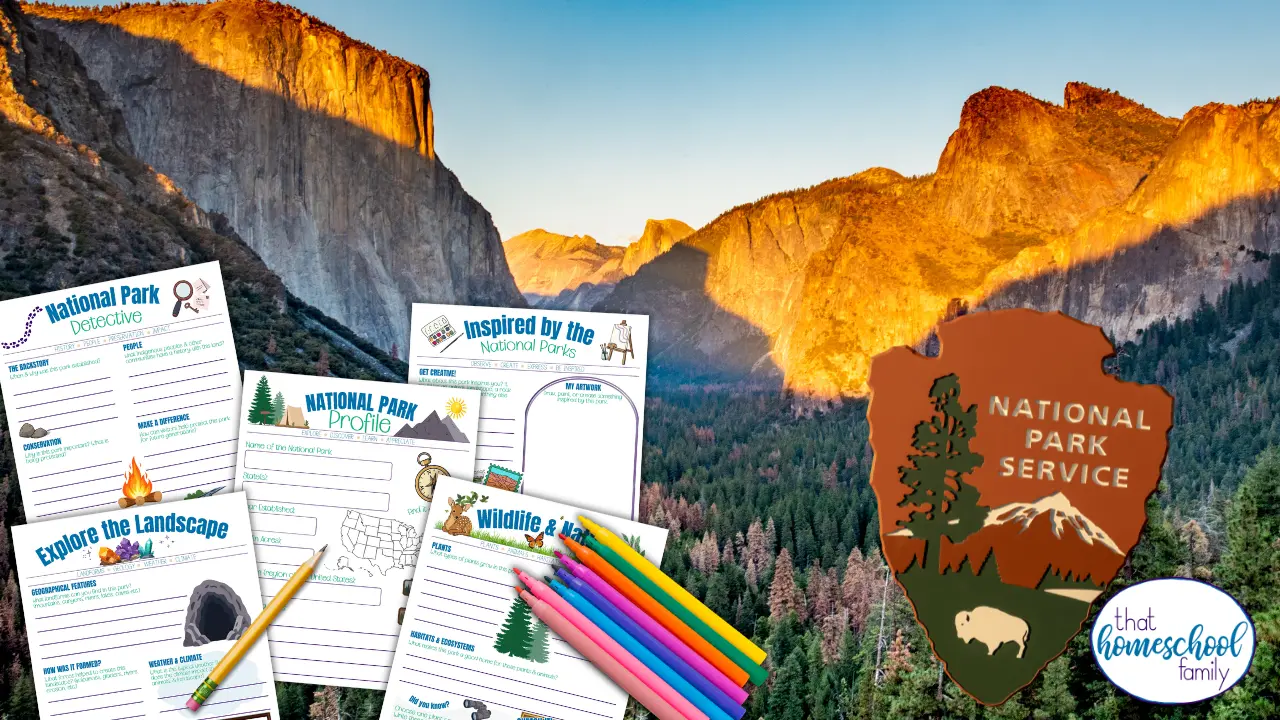 Explore the National Parks in Your Homeschool + Free Printable from That Homeschool Family